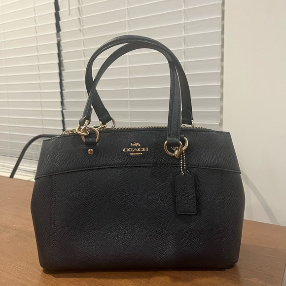 Coach Navy Blue Leather Handbag - Picture 1 of 13